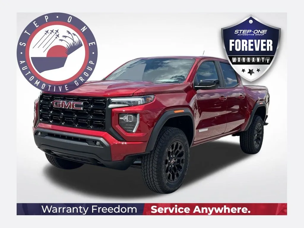 Red 2026 GMC Canyon Elevation for sale in Pensacola, FL