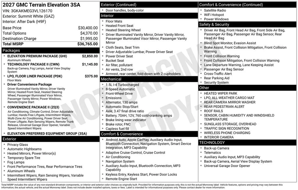 2027 GMC Terrain Elevation for sale in Pensacola, FL