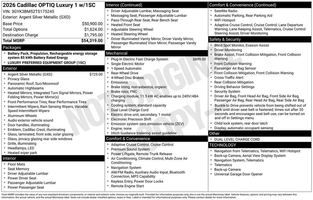 2026 Cadillac OPTIQ Luxury for sale in Pensacola, FL