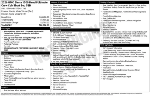 White 2026 GMC Sierra 1500 Denali Ultimate for sale in Pensacola, FL