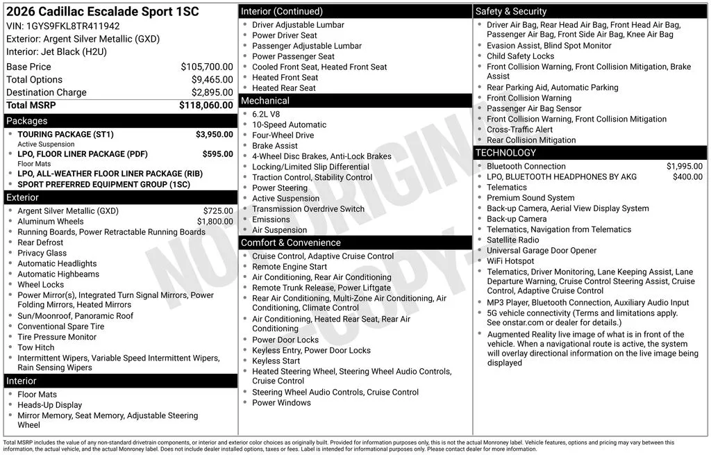 2026 Cadillac Escalade Sport for sale in Pensacola, FL