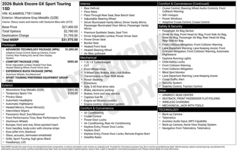 Gray 2026 Buick Encore GX Sport Touring for sale in Pensacola, FL