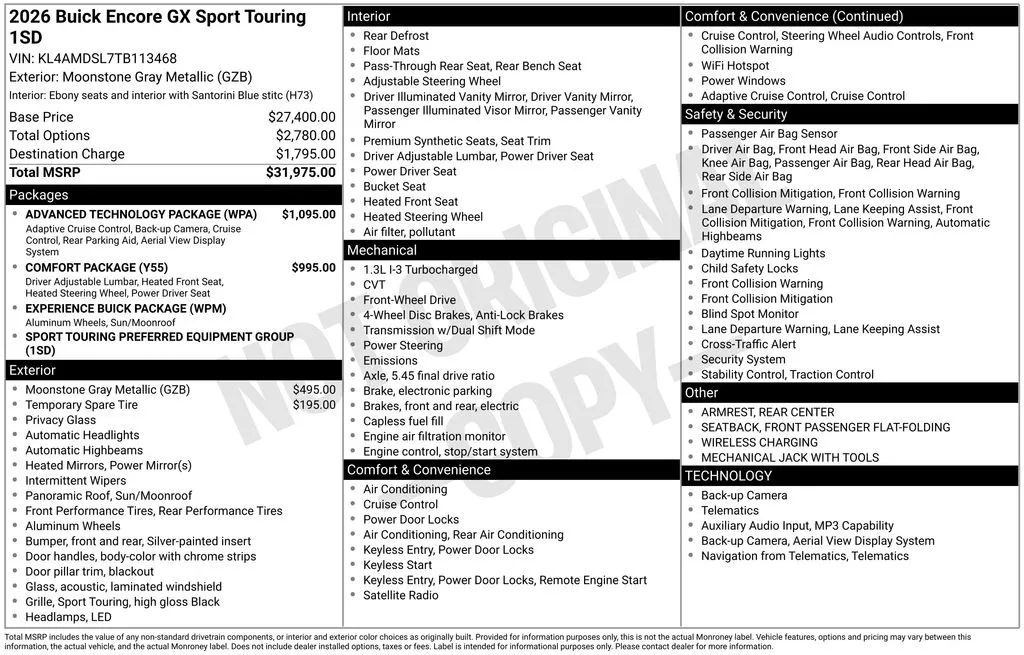 2026 Buick Encore GX Sport Touring for sale in Pensacola, FL