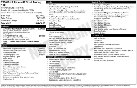 Gray 2026 Buick Encore GX Sport Touring for sale in Pensacola, FL
