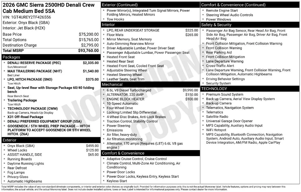 2026 GMC Sierra 2500 HD Denali for sale in Pensacola, FL