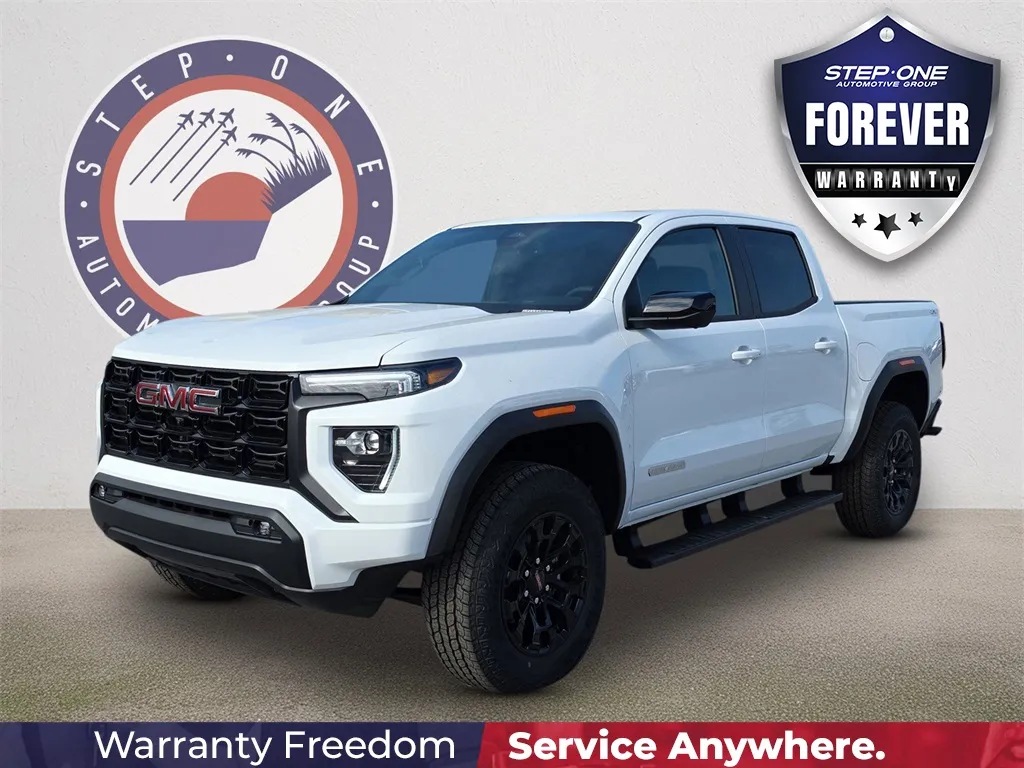 White 2026 GMC Canyon Elevation for sale in Pensacola, FL
