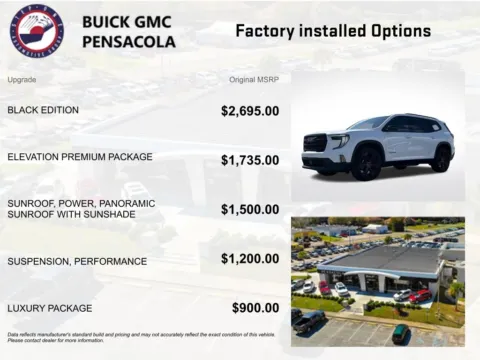 Another view of 2026 GMC Acadia Elevation for sale in Pensacola, FL at Step One Cadillac Buick GMC Pensacola