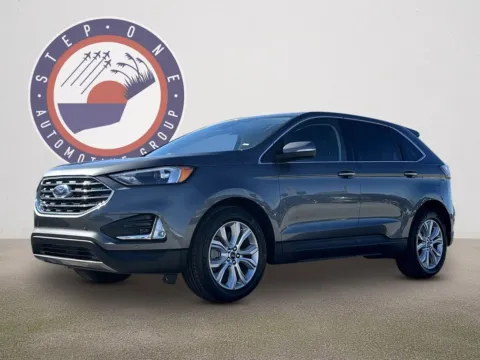 Gray 2022 Ford Edge Titanium for sale in Pensacola, FL