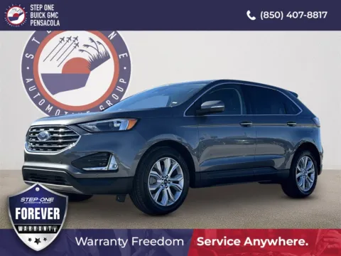 Gray 2022 Ford Edge Titanium for sale in Pensacola, FL