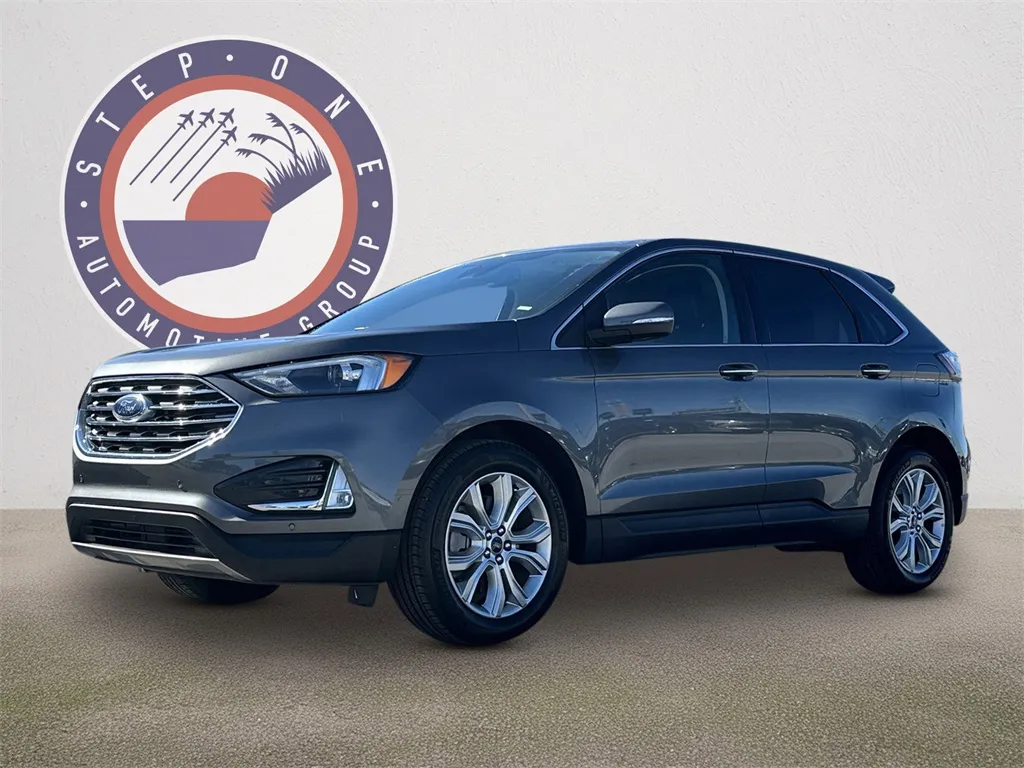 Gray 2022 Ford Edge Titanium for sale in Pensacola, FL