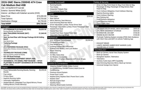 White 2026 GMC Sierra 2500HD AT4 for sale in Pensacola, FL