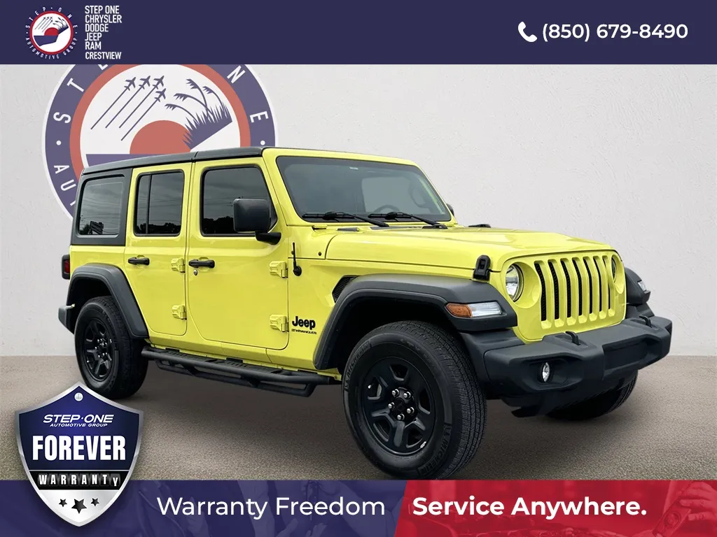 Yellow 2023 Jeep Wrangler Sport for sale in Crestview, FL