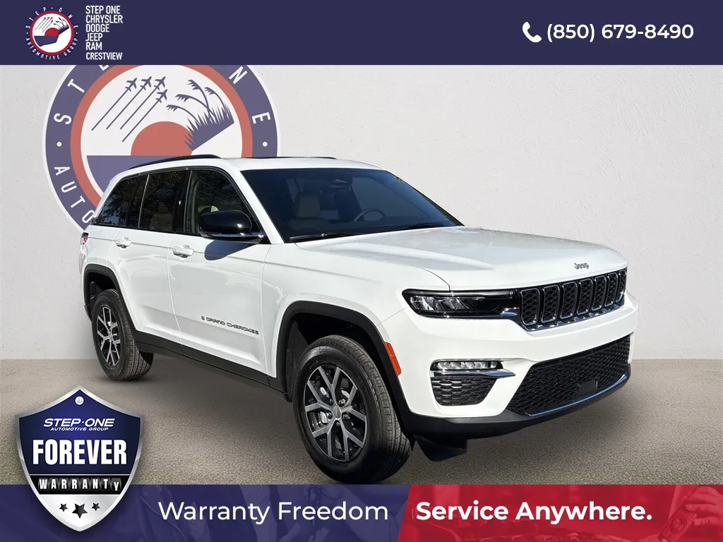 White 2025 Jeep Grand Cherokee Limited for sale in Crestview, FL