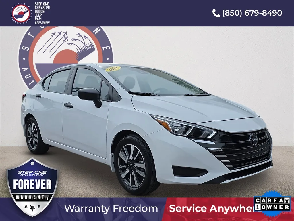 White 2024 Nissan Versa 1.6 S for sale in Crestview, FL