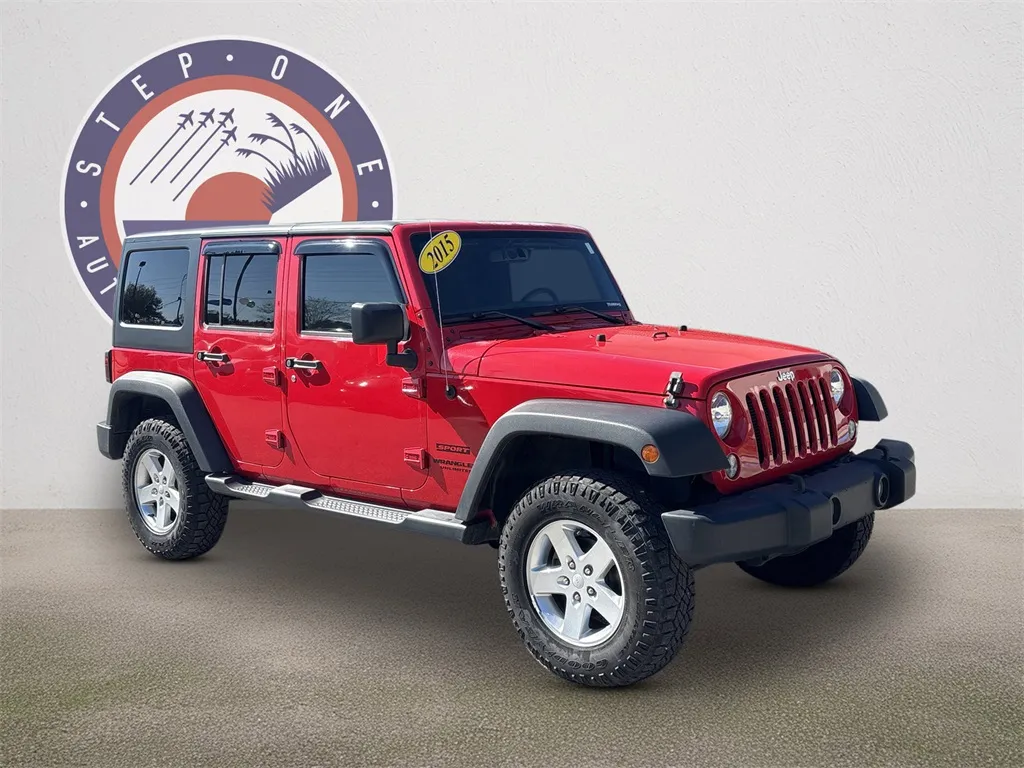 Red 2015 Jeep Wrangler Unlimited Sport for sale in Crestview, FL