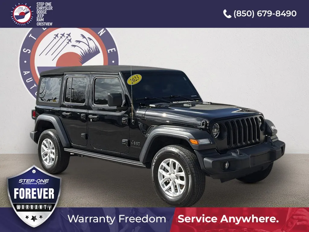 Black 2023 Jeep Wrangler Sport S for sale in Crestview, FL