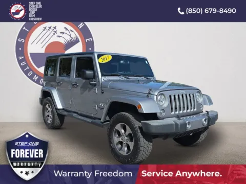Silver 2017 Jeep Wrangler Unlimited Sahara for sale in Crestview, FL