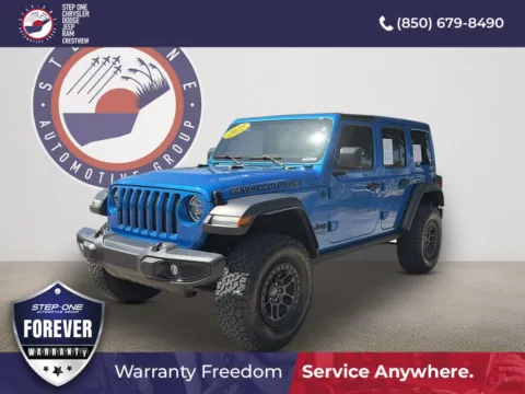 Blue 2022 Jeep Wrangler Unlimited High Tide for sale in Crestview, FL