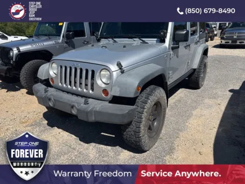 Silver 2012 Jeep Wrangler Unlimited Rubicon for sale in Crestview, FL