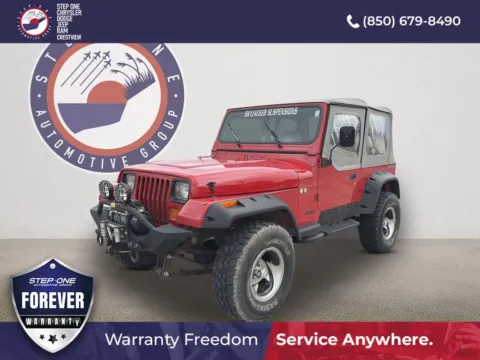 Red 1990 Jeep Wrangler S for sale in Crestview, FL