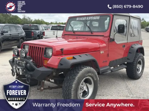 Red 1990 Jeep Wrangler S for sale in Crestview, FL