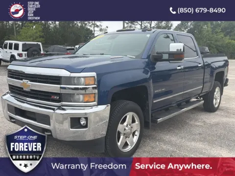 Blue 2015 Chevrolet Silverado 2500HD LTZ for sale in Crestview, FL