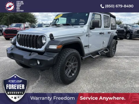 Silver 2024 Jeep Wrangler Sport S for sale in Crestview, FL