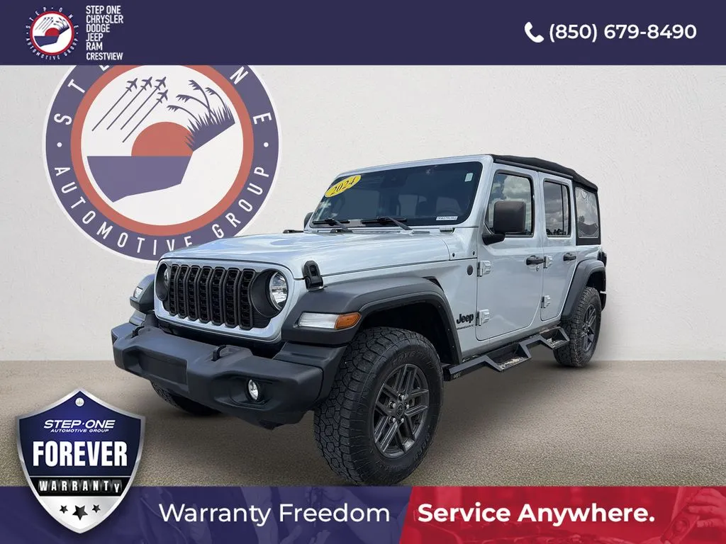 Silver 2024 Jeep Wrangler Sport S for sale in Crestview, FL
