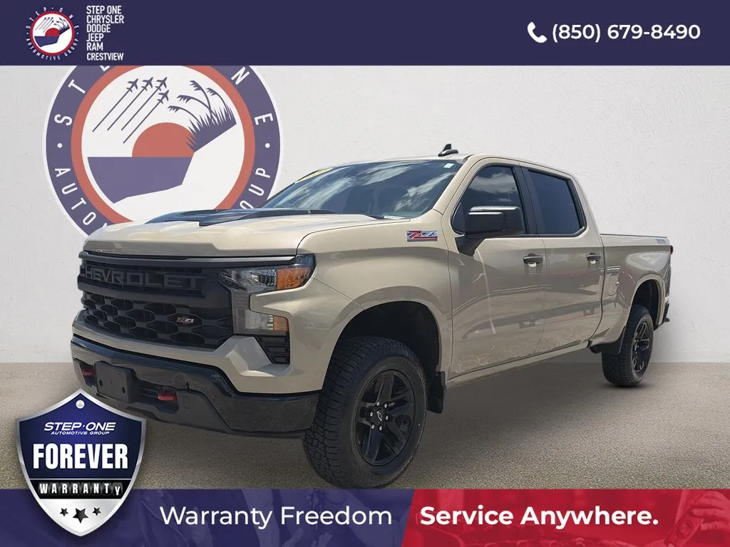 Beige 2022 Chevrolet Silverado 1500 Custom Trail Boss for sale in Crestview, FL