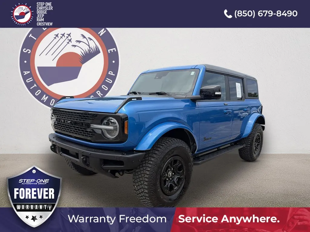 Blue 2021 Ford Bronco Wildtrak for sale in Crestview, FL