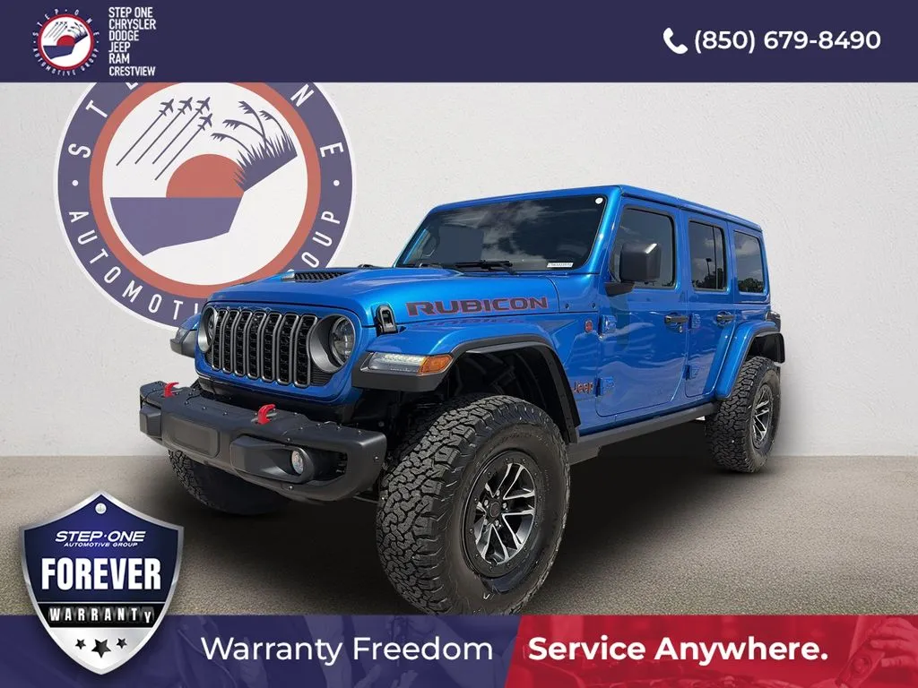 Blue 2026 Jeep Wrangler Rubicon X for sale in Crestview, FL