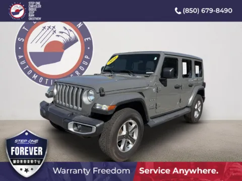 Gray 2021 Jeep Wrangler Unlimited Sahara for sale in Crestview, FL