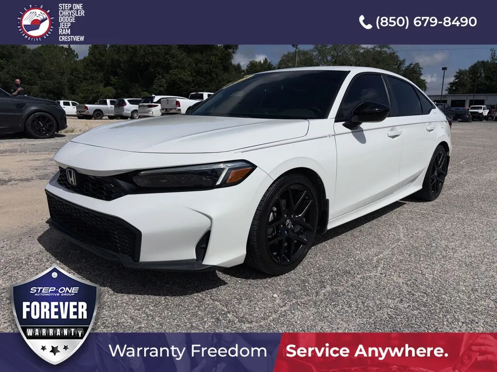 White 2025 Honda Civic Sport for sale in Crestview, FL