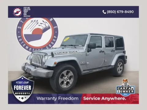 Silver 2017 Jeep Wrangler Unlimited Sahara for sale in Crestview, FL