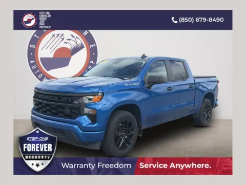 Blue 2023 Chevrolet Silverado 1500 Custom for sale in Crestview, FL