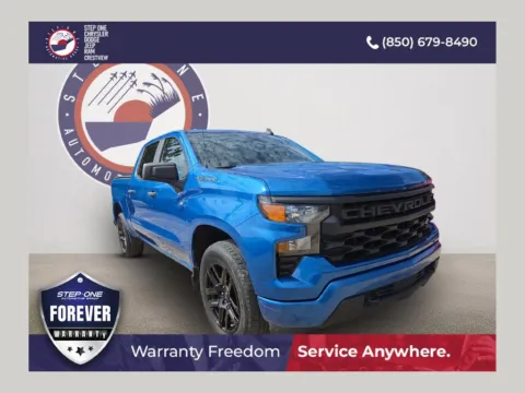 Blue 2023 Chevrolet Silverado 1500 Custom for sale in Crestview, FL