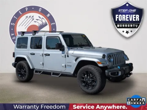 Silver 2023 Jeep Wrangler Sahara 4xe for sale in Crestview, FL