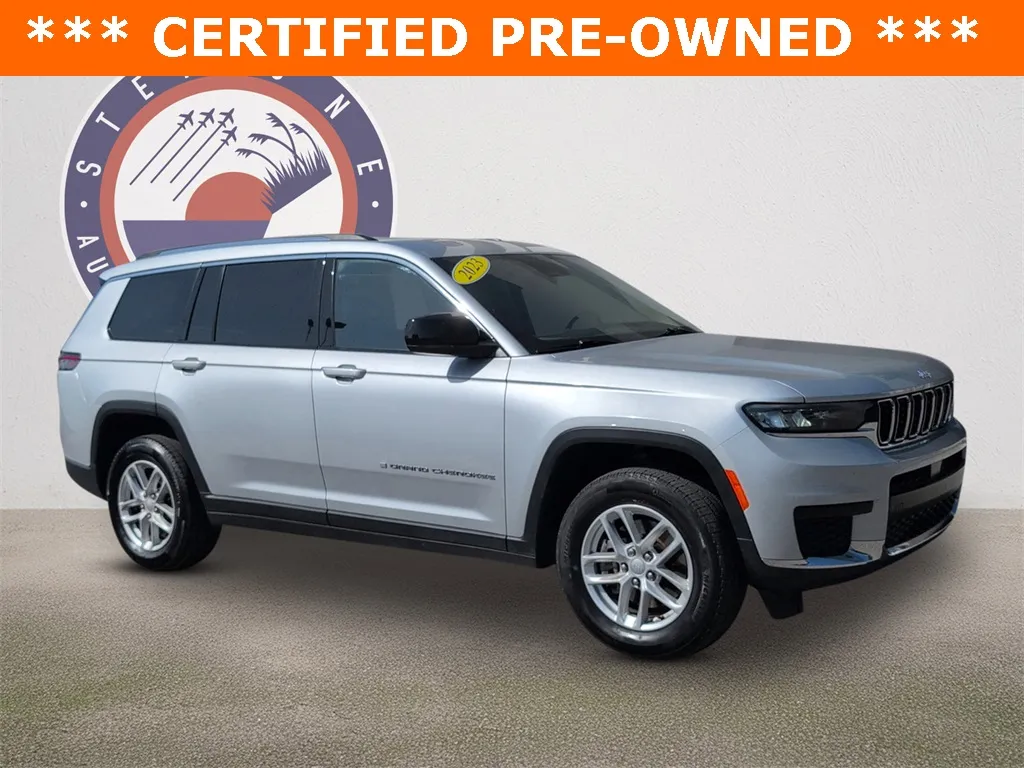 Silver 2023 Jeep Grand Cherokee L Laredo for sale in Crestview, FL