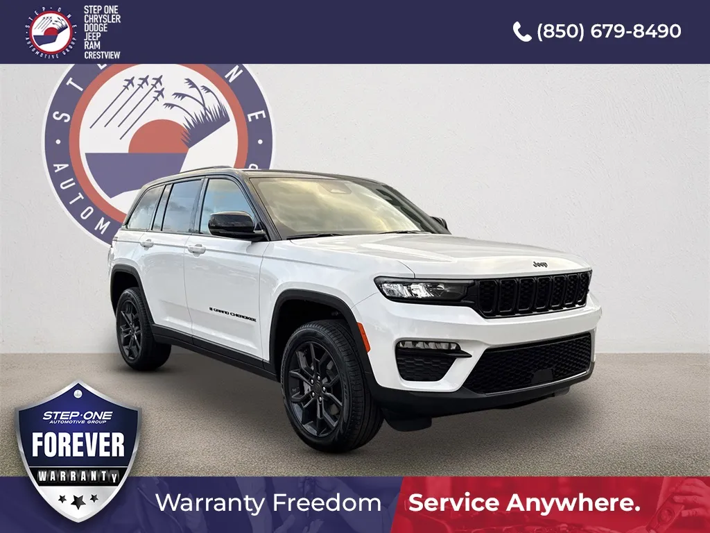 White 2025 Jeep Grand Cherokee Limited for sale in Crestview, FL