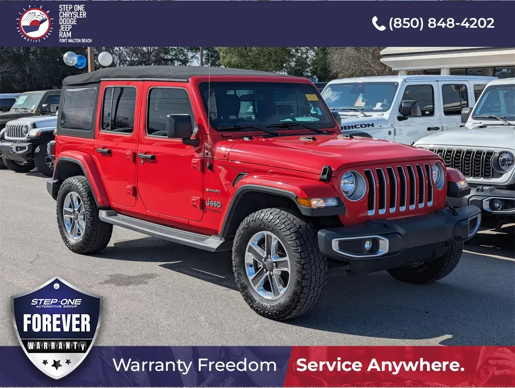 Red 2018 Jeep Wrangler Unlimited Sahara for sale in Fort Walton Beach, FL