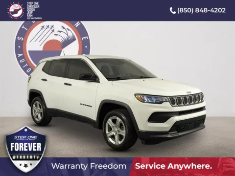 White 2023 Jeep Compass Sport for sale in Fort Walton Beach, FL