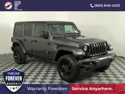 Gray 2022 Jeep Wrangler Unlimited Willys for sale in Fort Walton Beach, FL