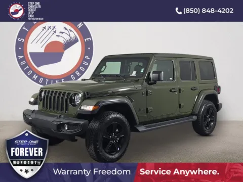 Green 2021 Jeep Wrangler Unlimited Sahara Altitude for sale in Fort Walton Beach, FL