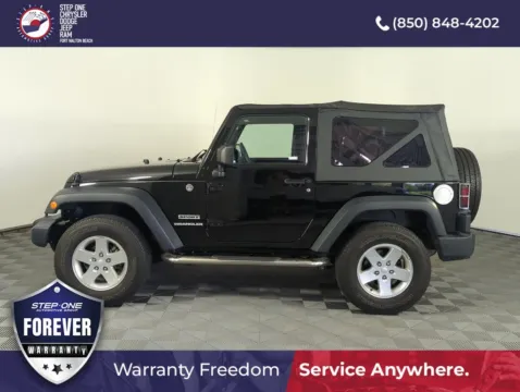 Another view of 2012 Jeep Wrangler Sport for sale in Fort Walton Beach, FL at Step One CDJR Fiat Fort Walton Beach