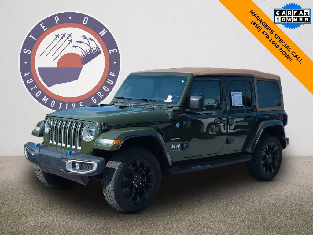 Green 2022 Jeep Wrangler Unlimited Sahara 4xe for sale in Fort Walton Beach, FL