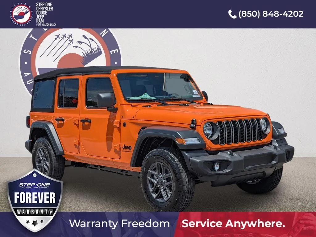 Orange 2025 Jeep Wrangler Sport S for sale in Fort Walton Beach, FL
