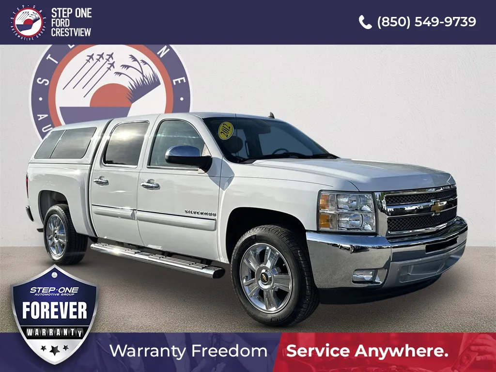 White 2012 Chevrolet Silverado 1500 LT for sale in Crestview, FL