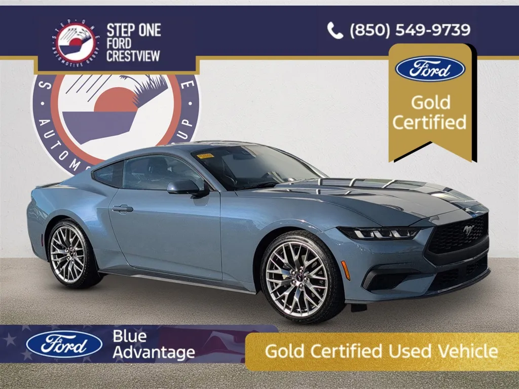 Blue 2024 Ford Mustang EcoBoost Premium for sale in Crestview, FL