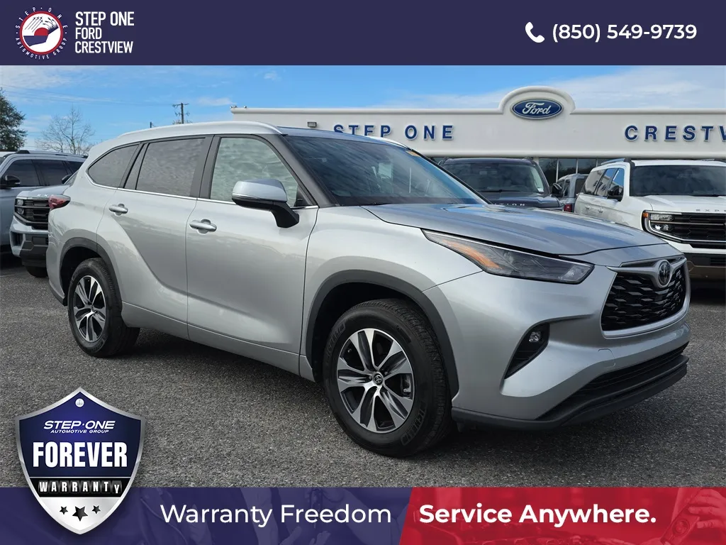 Silver 2024 Toyota Highlander LE for sale in Crestview, FL
