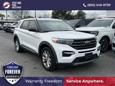 White 2021 Ford Explorer XLT for sale in Crestview, FL